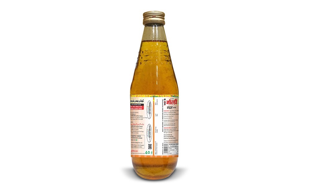 Goldiee Chandan Sharbat    Glass Bottle  700 millilitre